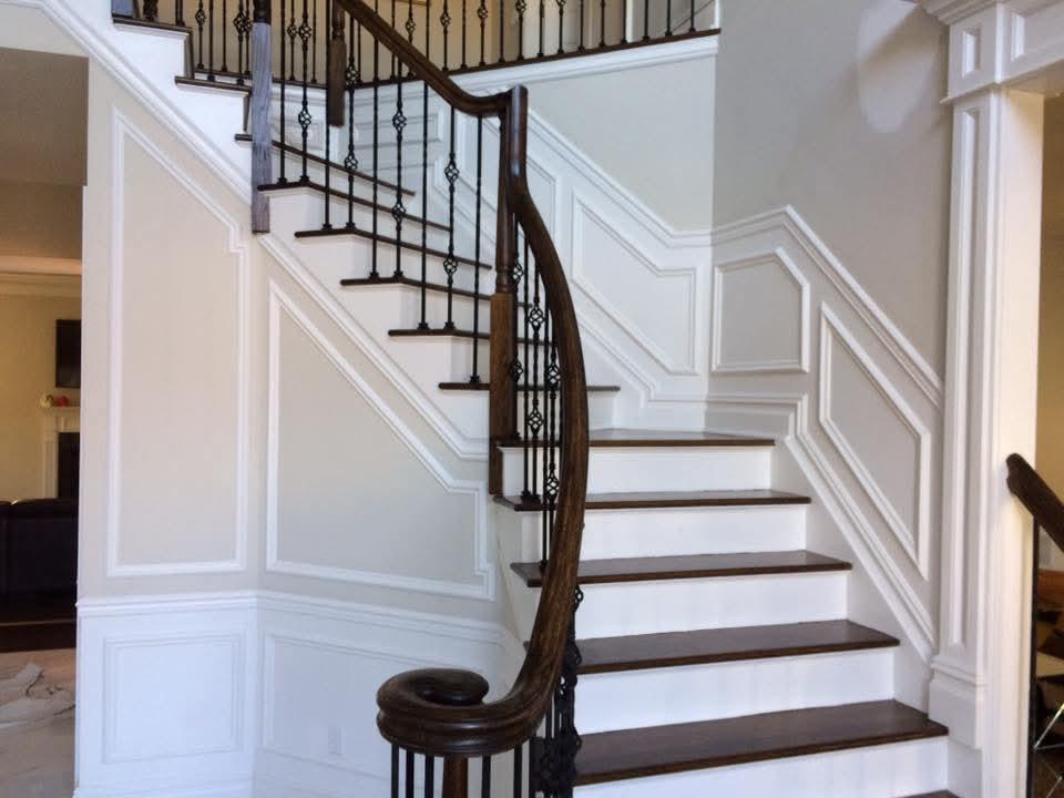 Elegant Staircase Wainscoting